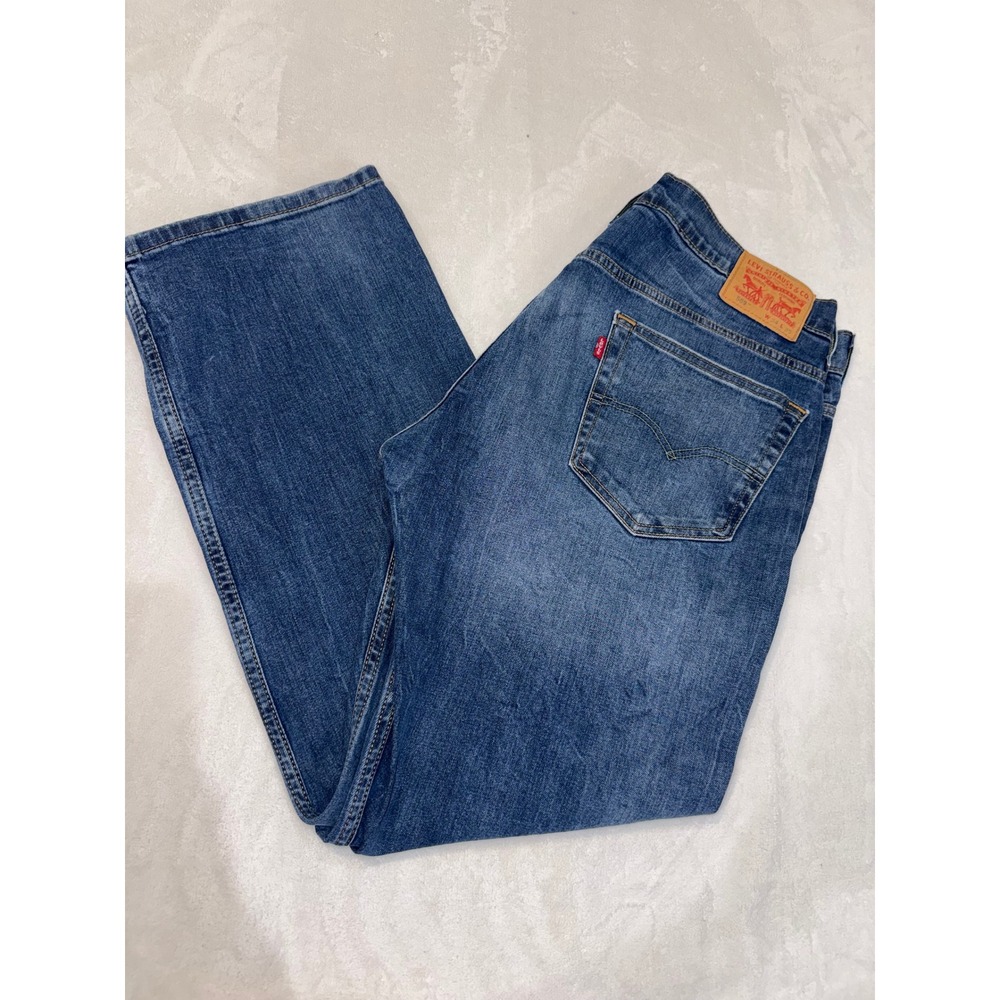 Levis 569 Loose Straight Leg Jeans Mens 34x30 Medium Wash Blue Denim 569-0235